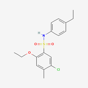 5-chloro-2-ethoxy-N-(4-ethylphenyl)-4-methylbenzenesulfonamide