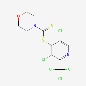 molecular formula C11H9Cl5N2OS2 B3502141 3,5-dichloro-2-(trichloromethyl)pyridin-4-yl morpholine-4-carbodithioate 
