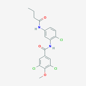 N-[5-(butyrylamino)-2-chlorophenyl]-3,5-dichloro-4-methoxybenzamide