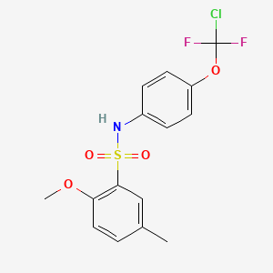 N-{4-[chloro(difluoro)methoxy]phenyl}-2-methoxy-5-methylbenzenesulfonamide