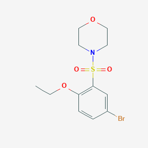 molecular formula C12H16BrNO4S B350220 4-(5-Bromo-2-ethoxyphenyl)sulfonylmorpholine CAS No. 446308-84-5