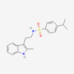 molecular formula C20H24N2O2S B3502207 4-isopropyl-N-[2-(2-methyl-1H-indol-3-yl)ethyl]benzenesulfonamide 