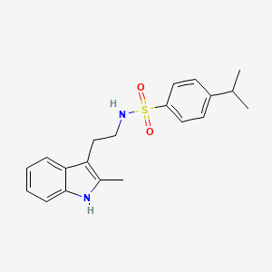 molecular formula C20H24N2O2S B3502207 N-[2-(2-METHYL-1H-INDOL-3-YL)ETHYL]-4-(PROPAN-2-YL)BENZENE-1-SULFONAMIDE 