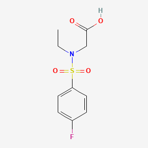 molecular formula C10H12FNO4S B3502251 N-ethyl-N-[(4-fluorophenyl)sulfonyl]glycine 
