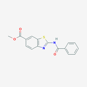molecular formula C16H12N2O3S B350226 Methyl 2-benzamido-1,3-benzothiazole-6-carboxylate CAS No. 339153-43-4