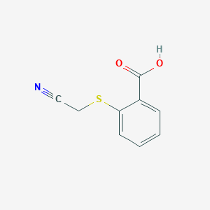 molecular formula C9H7NO2S B350232 2-[(氰基甲基)硫烷基]苯甲酸 CAS No. 243984-86-3