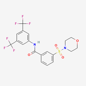 N-[3,5-bis(trifluoromethyl)phenyl]-3-(4-morpholinylsulfonyl)benzamide