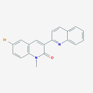 molecular formula C19H13BrN2O B3502365 6'-bromo-1'-methyl-2,3'-biquinolin-2'(1'H)-one CAS No. 448190-46-3