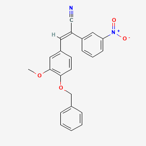 3-[4-(benzyloxy)-3-methoxyphenyl]-2-(3-nitrophenyl)acrylonitrile