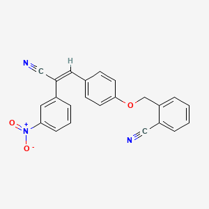 2-({4-[2-cyano-2-(3-nitrophenyl)vinyl]phenoxy}methyl)benzonitrile