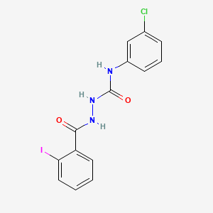 N-(3-chlorophenyl)-2-(2-iodobenzoyl)hydrazinecarboxamide