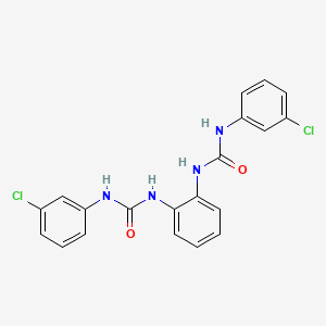 molecular formula C20H16Cl2N4O2 B3502628 N',N'''-1,2-phenylenebis[N-(3-chlorophenyl)urea] CAS No. 392708-72-4