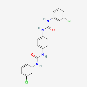 molecular formula C20H16Cl2N4O2 B3502636 N',N'''-1,4-phenylenebis[N-(3-chlorophenyl)urea] CAS No. 392708-65-5