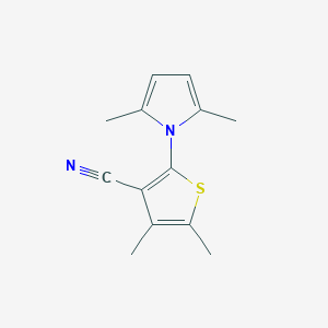 molecular formula C13H14N2S B350265 2-(2,5-dimethyl-1H-pyrrol-1-yl)-4,5-dimethyl-3-thiophenecarbonitrile CAS No. 340319-53-1