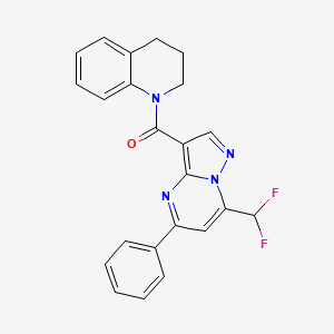 1-{[7-(difluoromethyl)-5-phenylpyrazolo[1,5-a]pyrimidin-3-yl]carbonyl}-1,2,3,4-tetrahydroquinoline