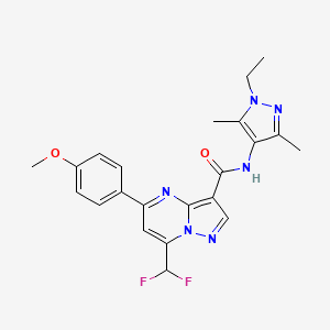 7-(difluoromethyl)-N-(1-ethyl-3,5-dimethyl-1H-pyrazol-4-yl)-5-(4-methoxyphenyl)pyrazolo[1,5-a]pyrimidine-3-carboxamide