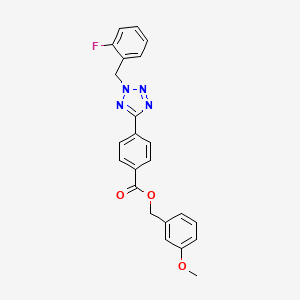 molecular formula C23H19FN4O3 B3502712 3-methoxybenzyl 4-[2-(2-fluorobenzyl)-2H-tetrazol-5-yl]benzoate 