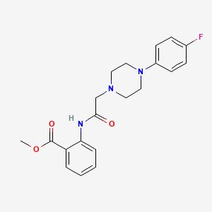 methyl 2-({[4-(4-fluorophenyl)-1-piperazinyl]acetyl}amino)benzoate