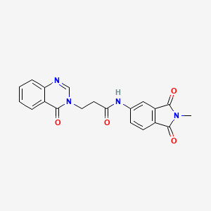 N-(2-methyl-1,3-dioxo-2,3-dihydro-1H-isoindol-5-yl)-3-(4-oxo-3(4H)-quinazolinyl)propanamide