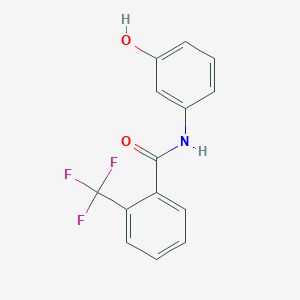 molecular formula C14H10F3NO2 B3502809 N-(3-hydroxyphenyl)-2-(trifluoromethyl)benzamide CAS No. 69392-32-1