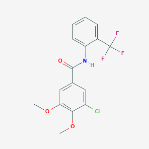 3-chloro-4,5-dimethoxy-N-[2-(trifluoromethyl)phenyl]benzamide