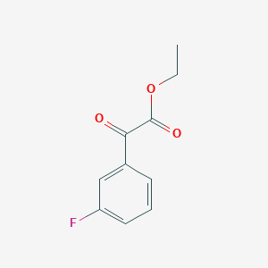 molecular formula C10H9FO3 B035029 2-(3-氟苯基)-2-氧代乙酸乙酯 CAS No. 110193-59-4