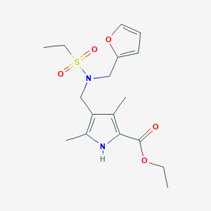 ethyl 4-{[(ethylsulfonyl)(2-furylmethyl)amino]methyl}-3,5-dimethyl-1H-pyrrole-2-carboxylate