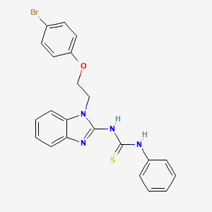 N-{1-[2-(4-bromophenoxy)ethyl]-1H-benzimidazol-2-yl}-N'-phenylthiourea