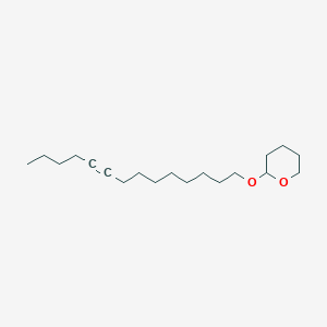 molecular formula C19H34O2 B035030 2H-Pyran, tetrahydro-2-(9-tetradecyn-1-yloxy)- CAS No. 19754-59-7