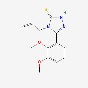 molecular formula C13H15N3O2S B3503014 4-allyl-5-(2,3-dimethoxyphenyl)-2,4-dihydro-3H-1,2,4-triazole-3-thione 