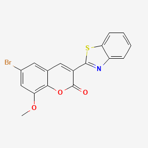 3-(1,3-benzothiazol-2-yl)-6-bromo-8-methoxy-2H-chromen-2-one