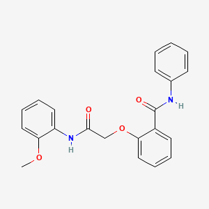 2-{2-[(2-methoxyphenyl)amino]-2-oxoethoxy}-N-phenylbenzamide