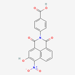 4-(5-hydroxy-6-nitro-1,3-dioxo-1H-benzo[de]isoquinolin-2(3H)-yl)benzoic acid