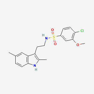 4-chloro-N-[2-(2,5-dimethyl-1H-indol-3-yl)ethyl]-3-methoxybenzenesulfonamide