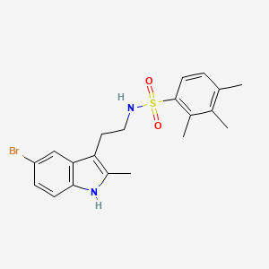N-[2-(5-bromo-2-methyl-1H-indol-3-yl)ethyl]-2,3,4-trimethylbenzenesulfonamide