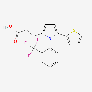 3-{5-(2-thienyl)-1-[2-(trifluoromethyl)phenyl]-1H-pyrrol-2-yl}propanoic acid