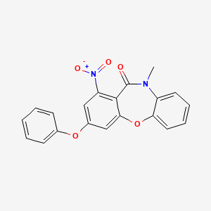 molecular formula C20H14N2O5 B3503187 10-methyl-1-nitro-3-phenoxydibenzo[b,f][1,4]oxazepin-11(10H)-one 