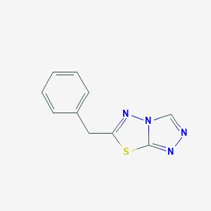 molecular formula C10H8N4S B350320 6-Benzyl[1,2,4]triazolo[3,4-b][1,3,4]thiadiazole CAS No. 876885-41-5