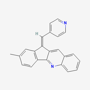 molecular formula C23H16N2 B3503204 2-methyl-11-(pyridin-4-ylmethylene)-11H-indeno[1,2-b]quinoline 