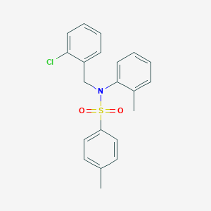 molecular formula C21H20ClNO2S B3503271 N-(2-chlorobenzyl)-4-methyl-N-(2-methylphenyl)benzenesulfonamide 