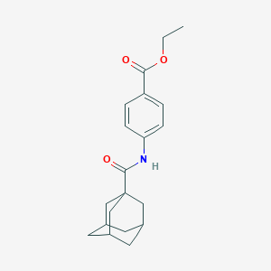 molecular formula C20H25NO3 B350331 Ethyl 4-(adamantane-1-carbonylamino)benzoate CAS No. 303794-50-5