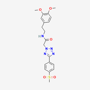 molecular formula C20H23N5O5S B3503316 N-[2-(3,4-dimethoxyphenyl)ethyl]-2-{5-[4-(methylsulfonyl)phenyl]-2H-tetrazol-2-yl}acetamide 