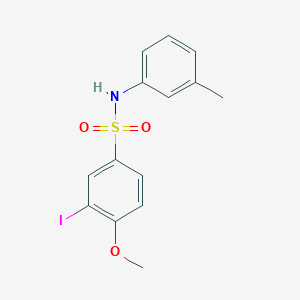 3-iodo-4-methoxy-N-(3-methylphenyl)benzenesulfonamide