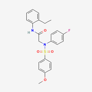 molecular formula C23H23FN2O4S B3503454 N~1~-(2-ethylphenyl)-N~2~-(4-fluorophenyl)-N~2~-[(4-methoxyphenyl)sulfonyl]glycinamide 