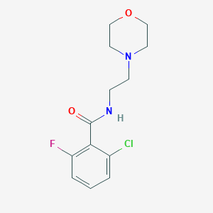 molecular formula C13H16ClFN2O2 B350347 2-chloro-6-fluoro-N-[2-(morpholin-4-yl)ethyl]benzamide CAS No. 932877-42-4