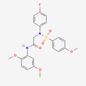 N~1~-(2,5-dimethoxyphenyl)-N~2~-(4-fluorophenyl)-N~2~-[(4-methoxyphenyl)sulfonyl]glycinamide
