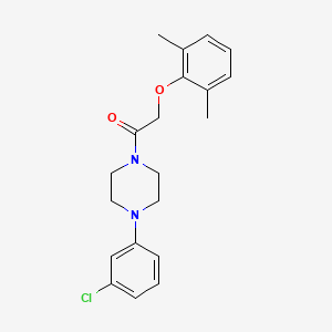1-(3-chlorophenyl)-4-[(2,6-dimethylphenoxy)acetyl]piperazine
