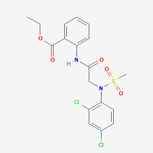 ethyl 2-{[N-(2,4-dichlorophenyl)-N-(methylsulfonyl)glycyl]amino}benzoate