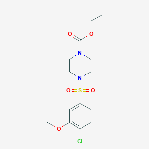 ethyl 4-[(4-chloro-3-methoxyphenyl)sulfonyl]piperazine-1-carboxylate