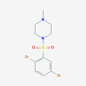 1-(2,5-Dibromophenyl)sulfonyl-4-methylpiperazine